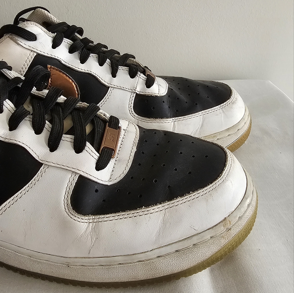 NIKE Air Force 1 Low Copper Leather Mens Athletic Sneakers, Shoes - Picture 4 of 7